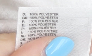 adidas Men's White Black Jersey T-Shirt Size L