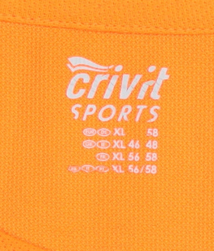 Crivit Men's Orange Running T-Shirt XL