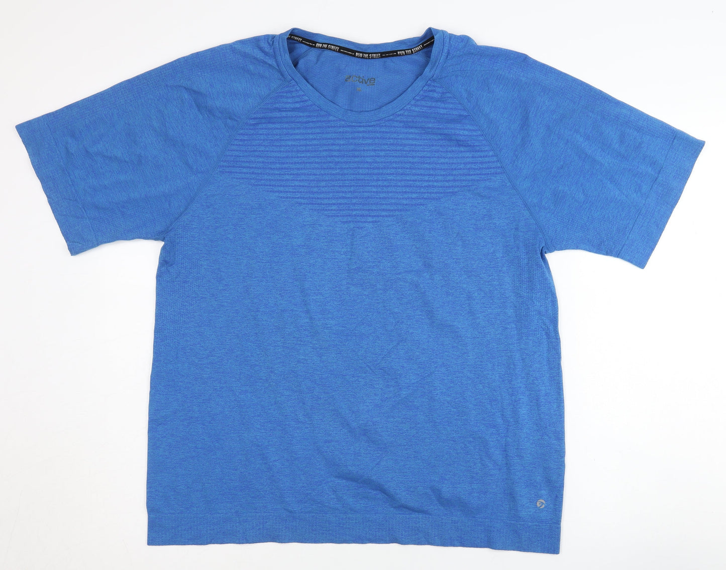Active Men's Blue XL T-Shirt - Short Sleeve Crew Neck