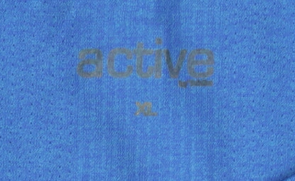 Active Men's Blue XL T-Shirt - Short Sleeve Crew Neck