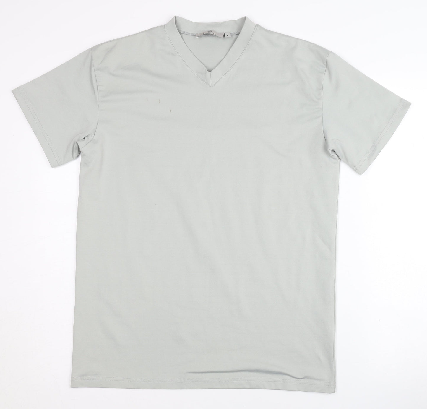 Theo Wormland Men's Grey Basic T-Shirt, Size L