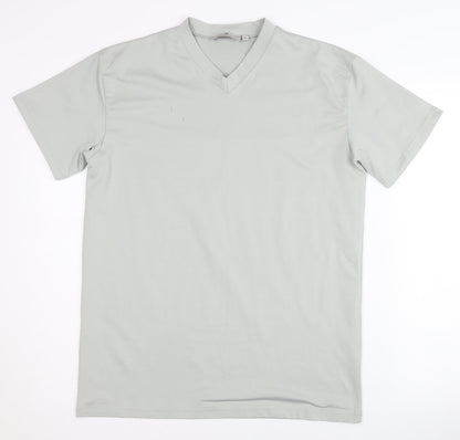 Theo Wormland Men's Grey Basic T-Shirt, Size L