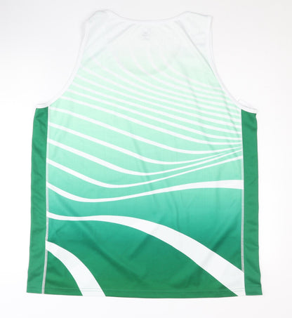 Erima Men's Green Tank 2XL, Breathable Activewear