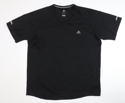 Adidas Men's Black T-Shirt L Gym Running