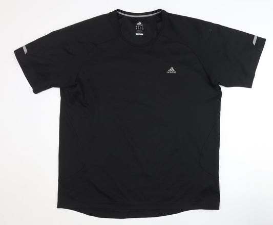 Adidas Men's Black T-Shirt L Gym Running