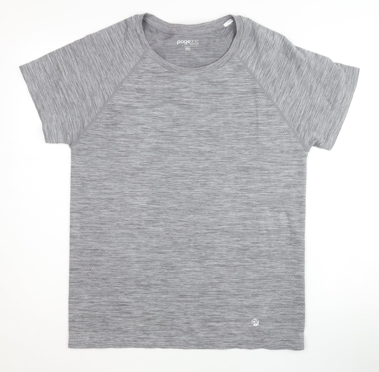 PageOne Active Men's Grey T-Shirt XXL Basic Style