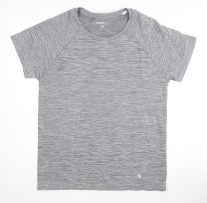 PageOne Active Men's Grey T-Shirt XXL Basic Style