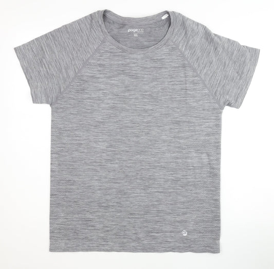 PageOne Active Men's Grey T-Shirt XXL Basic Style