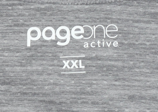 PageOne Active Men's Grey T-Shirt XXL Basic Style