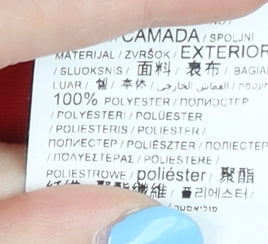 Puma Men's Red T-Shirt, Size S, V-Neck, Gym Wear