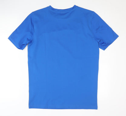 Puma Men's Blue T-Shirt L Jersey Activewear