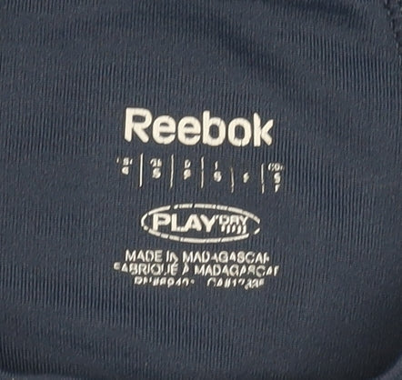 Reebok Men's Blue Gym T-Shirt, Size M, Athletic Fit