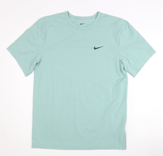 Nike Men's Green Short Sleeve Dri-Fit T-Shirt