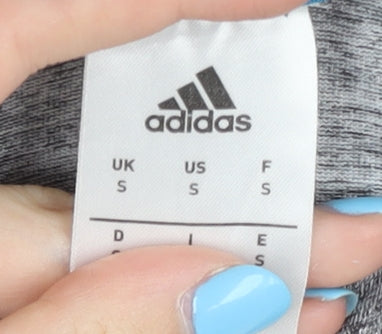 Adidas Men's Grey Sports T-Shirt S Moisture Wicking