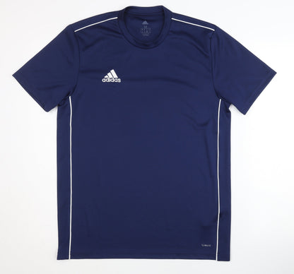 Adidas Men's Blue T-Shirt M Moisture Wicking