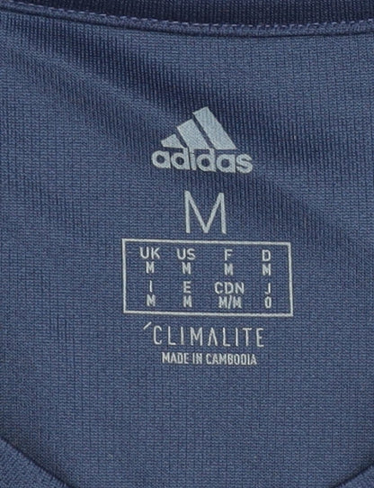 Adidas Men's Blue T-Shirt M Moisture Wicking