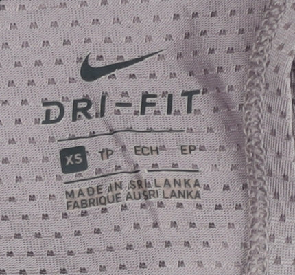 Nike Women's Grey Dri-FIT Tank XS Slim Athletic