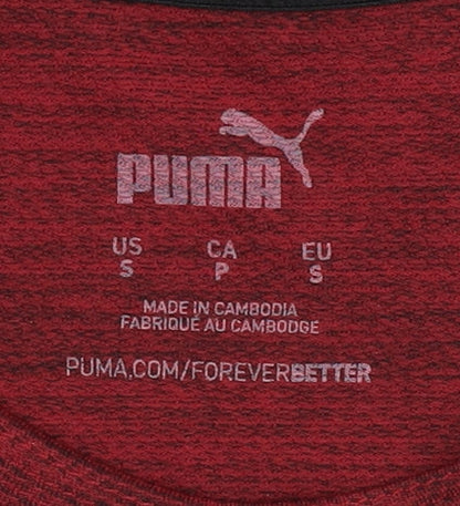 Puma Men's Red Gym & Training T-Shirt, Size S