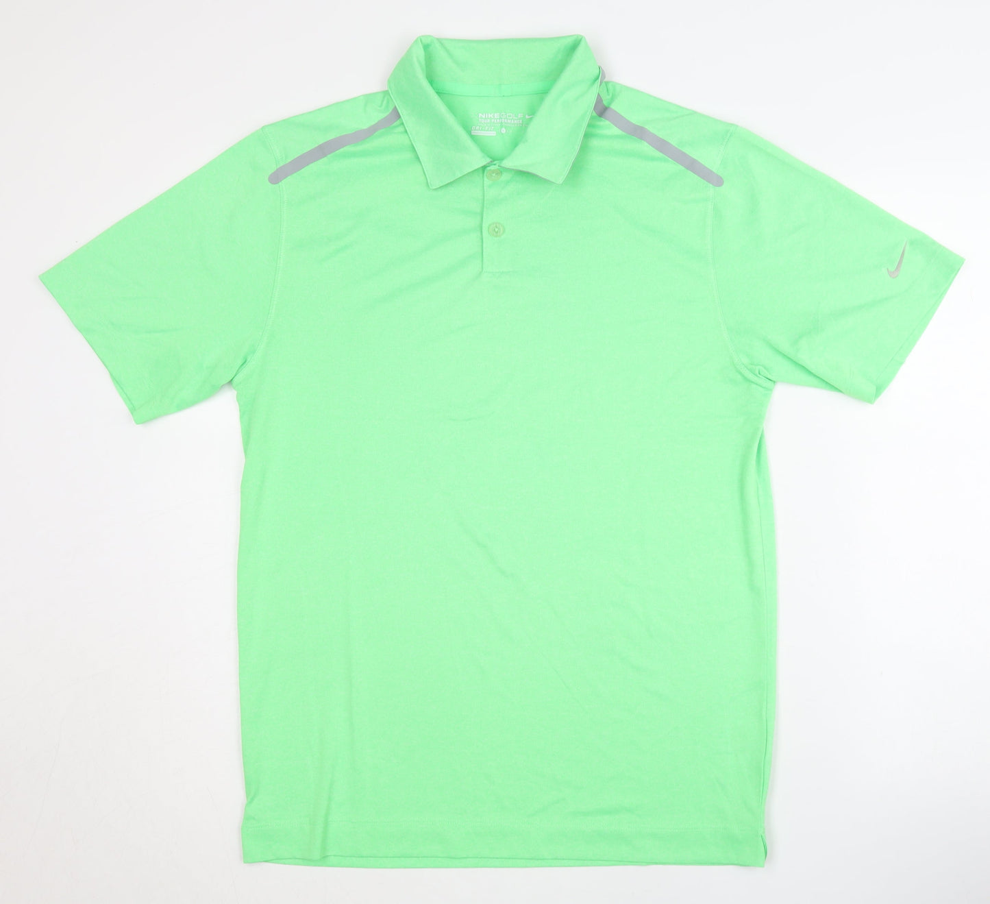 Nike Men's Green Golf Polo Shirt - S, Breathable, Regular Fit