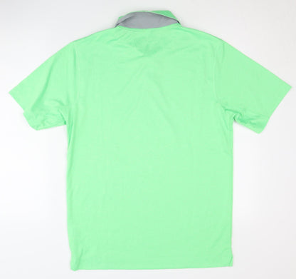 Nike Men's Green Golf Polo Shirt - S, Breathable, Regular Fit
