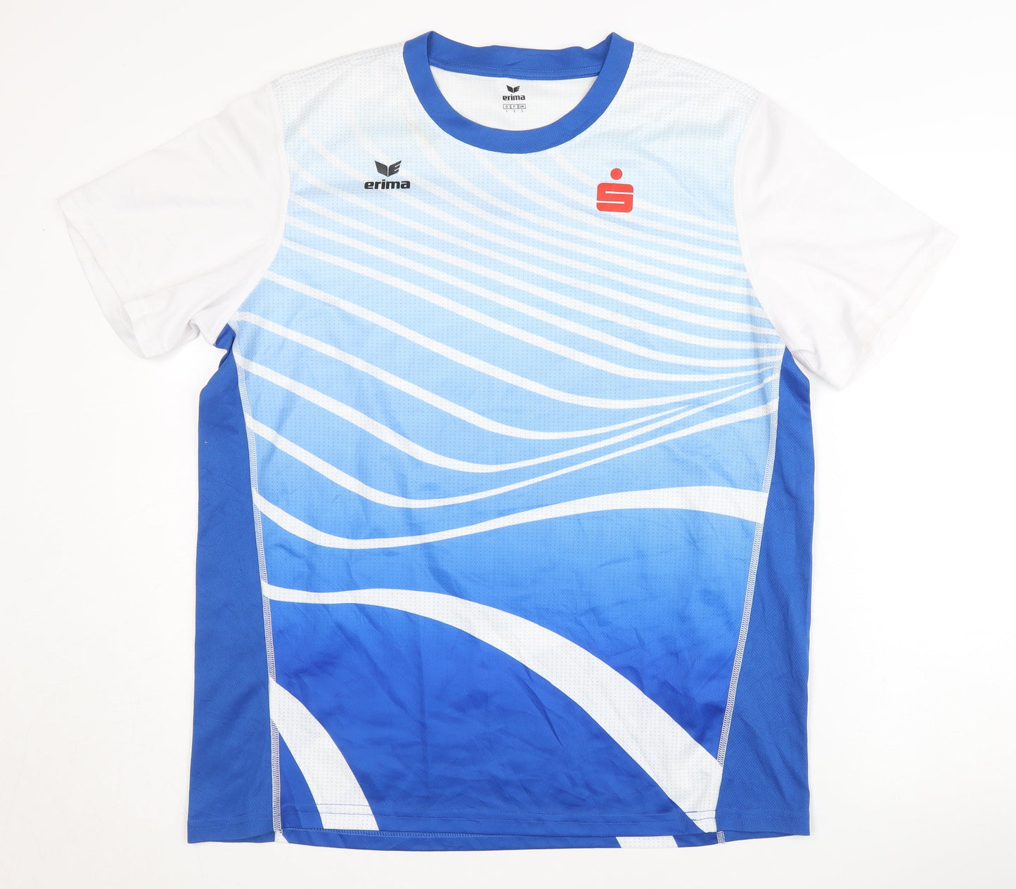 Erima Men's Blue Running T-Shirt - Size L, Breathable