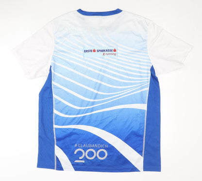 Erima Men's Blue Running T-Shirt - Size L, Breathable