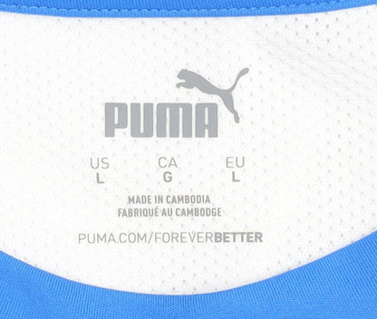 Puma Men's White Gym Jersey T-Shirt Athletic L