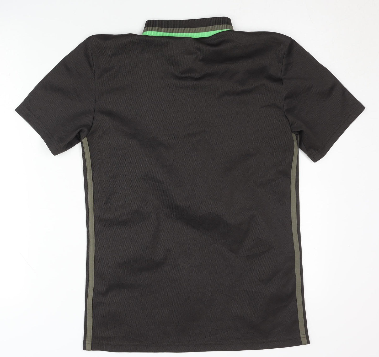 Adidas Men's Black Polo Shirt, Short Sleeve, Size S