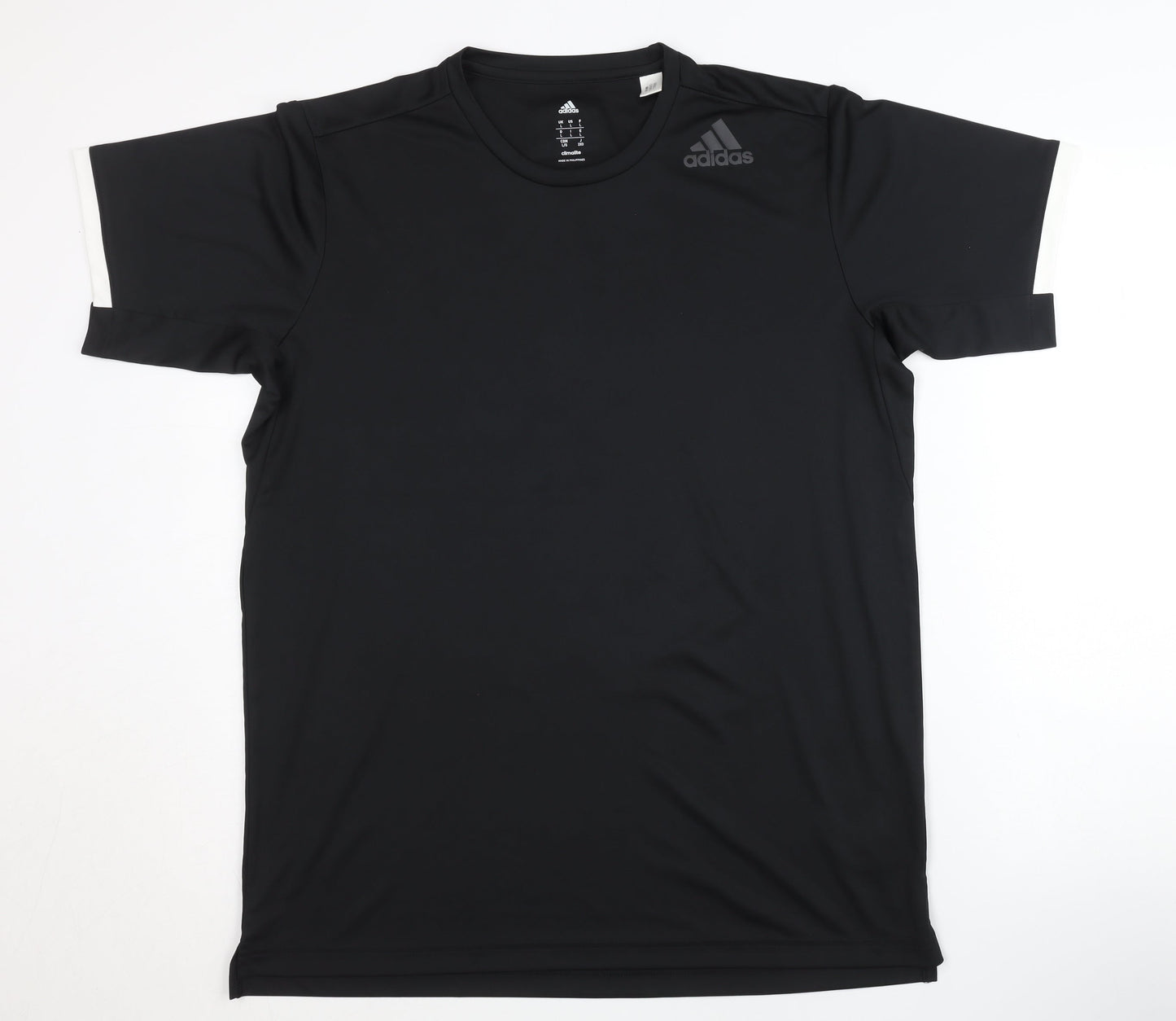 Adidas Men's Black T-Shirt, Size L - Gym & Training