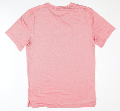 Nike Men's Pink Dri-FIT T-Shirt Small