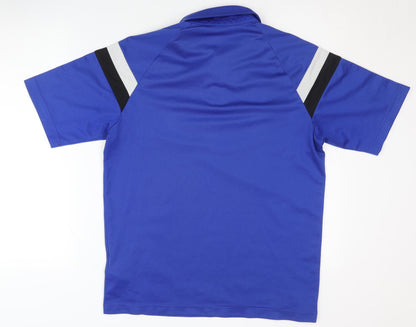 Adidas Men's Blue Polo Shirt L - Moisture Wicking