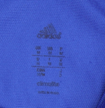 Adidas Men's Blue Polo Shirt L - Moisture Wicking