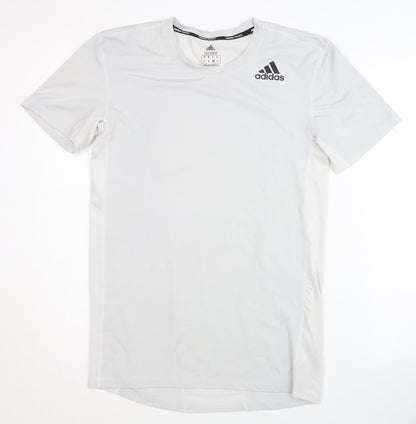 Adidas Men White M Athletic T-Shirt Gym Training