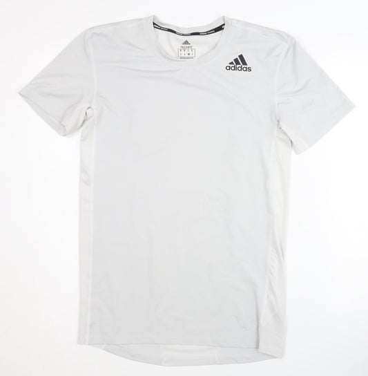 Adidas Men White M Athletic T-Shirt Gym Training
