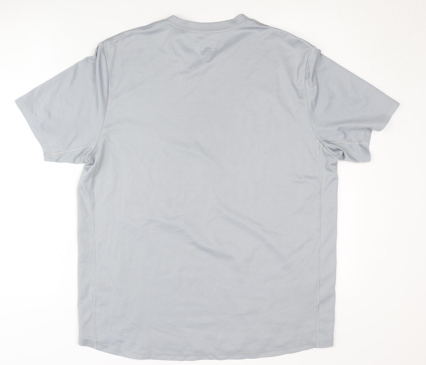 Nike Men's Grey Graphic Print Running T-Shirt - L