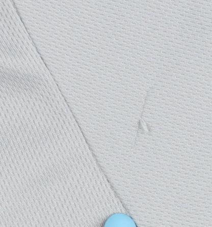 Nike Men's Grey Graphic Print Running T-Shirt - L