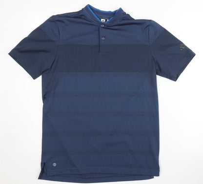 Adidas Men's Blue Polo Shirt S Lightweight Recycled