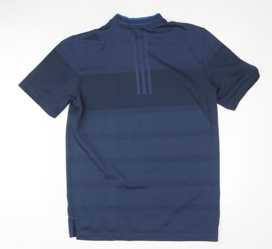 Adidas Men's Blue Polo Shirt S Lightweight Recycled