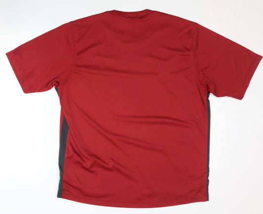Adidas Men's Red XL T-Shirt Jersey Gym Wear