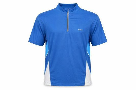 York Men's Blue Cycling Polo Jersey Size L