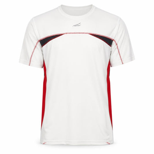 TCM Men's White Red Colourblock T-Shirt L