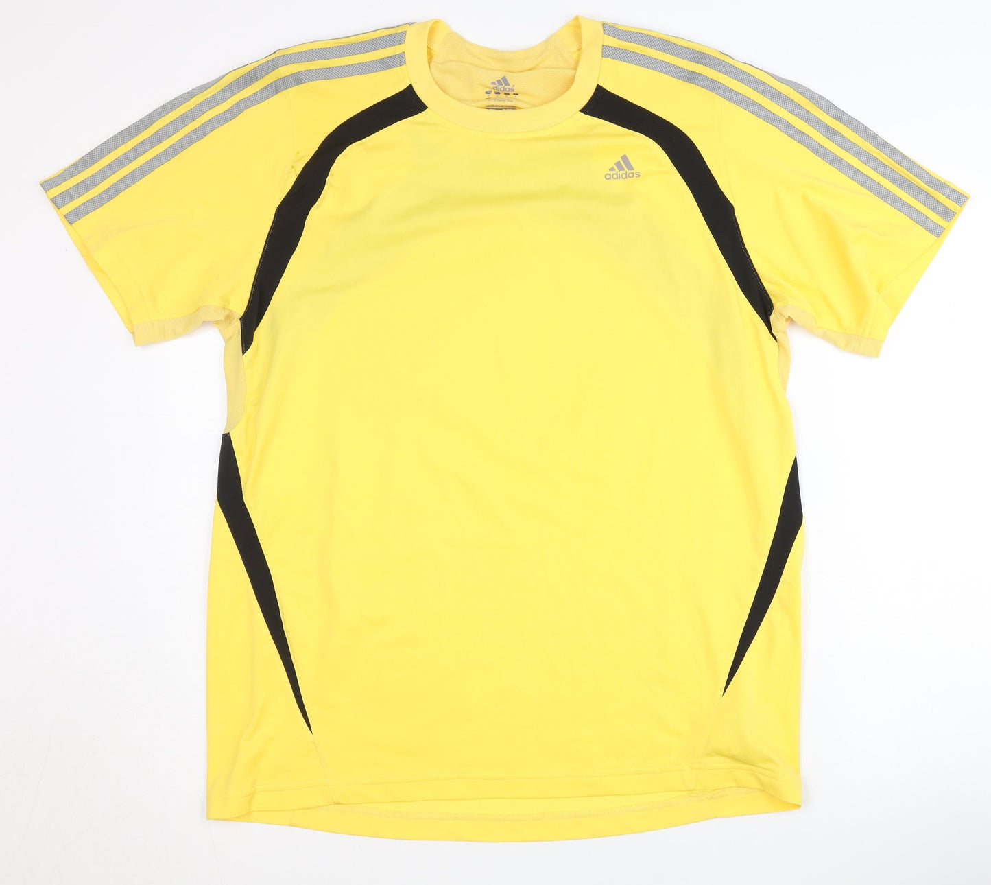 Adidas Men's Yellow T-Shirt, Large, Sports Activewear