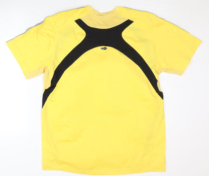 Adidas Men's Yellow T-Shirt, Large, Sports Activewear