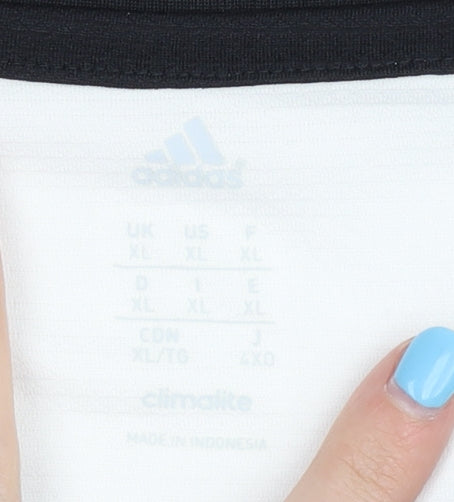 Adidas Men's White XL Sports Jersey T-Shirt