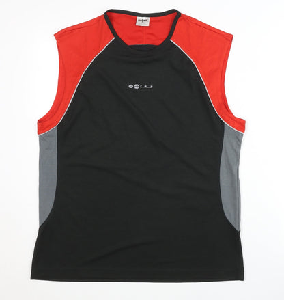 SHAMP Men's Black Sleeveless Tank for Gym Training