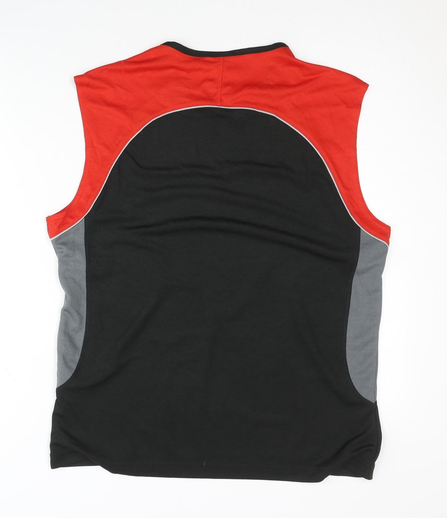SHAMP Men's Black Sleeveless Tank for Gym Training