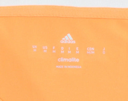 Adidas Men's Orange Gym T-Shirt, Size M, Moisture Wick