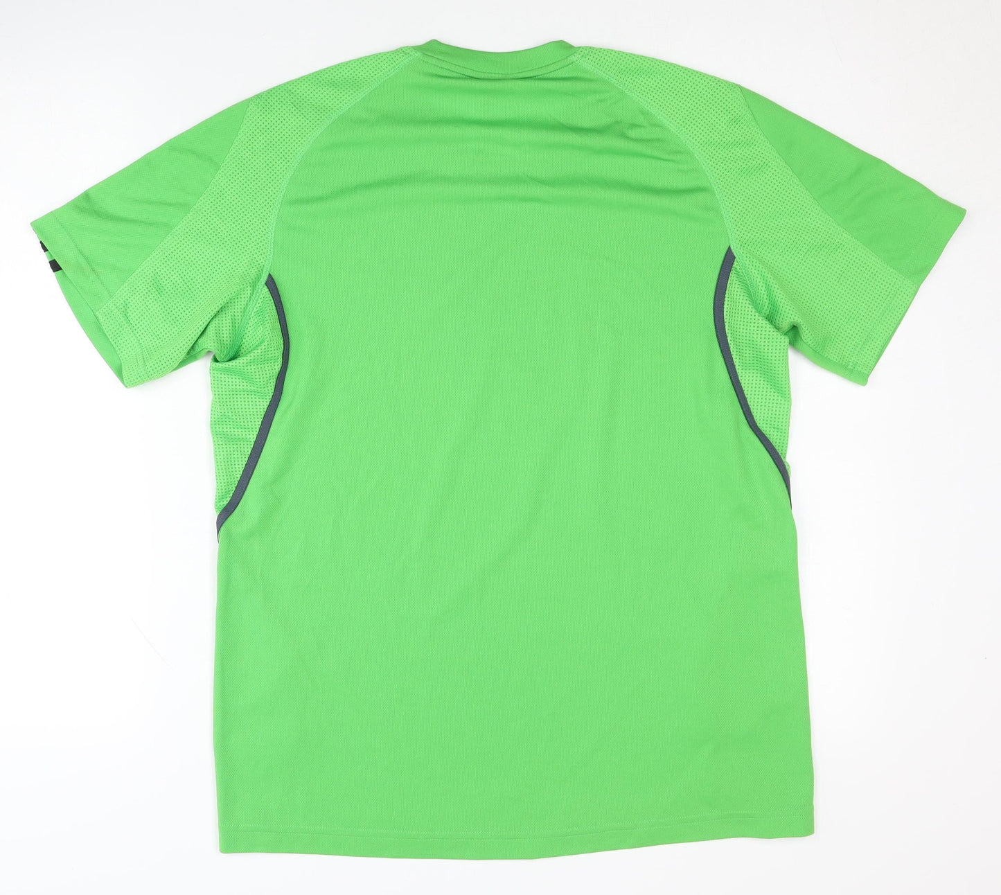 Adidas Men's Green T-Shirt, M, Athletic Fit, Activewear