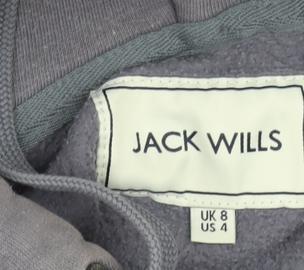Womens UK Size 8 Jack Wills Purple Hoodie Hoodie