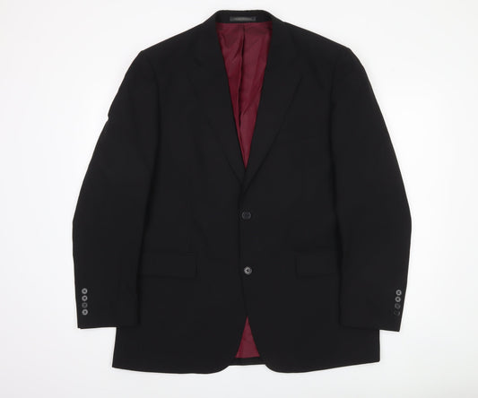 Mens UK Size 42 Greenwoods Regular Black Suit Jacket